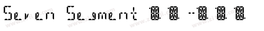 Seven Segment 系列字体转换